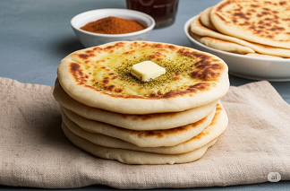 Preparing Bazlama Turkish Bread
