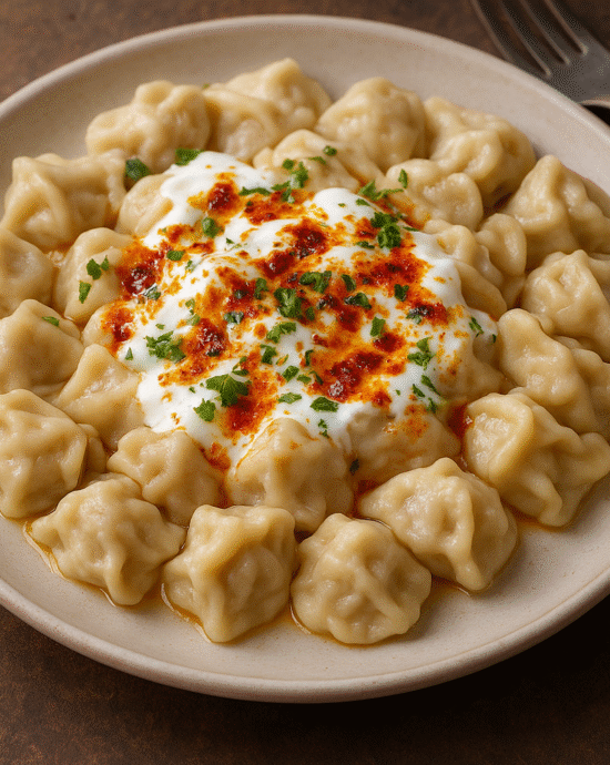 Manti dumplings food recipe