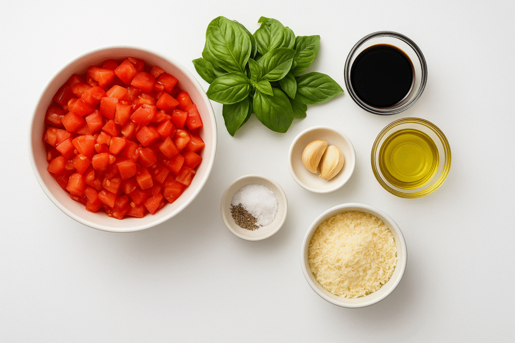 Ingredients for Preparing Bruschetta