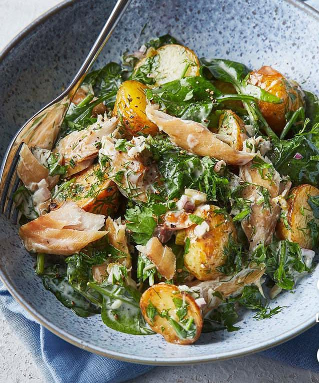 Preparation of Caesar Potato Salad 