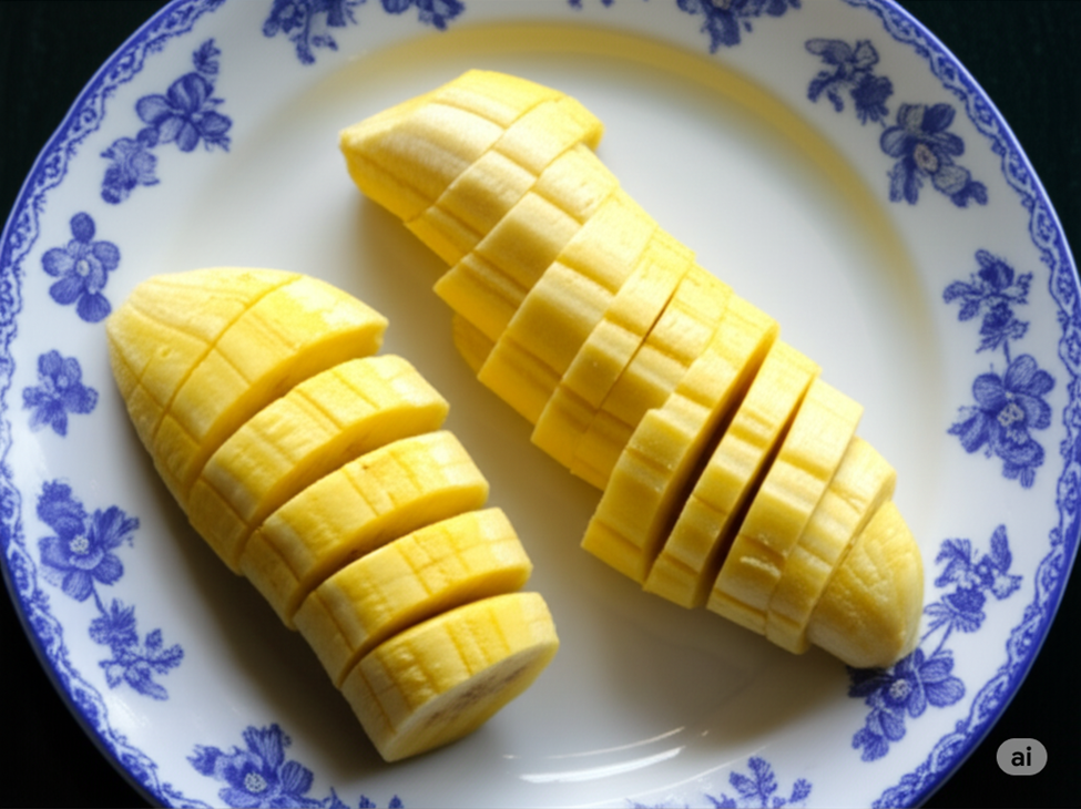 Preparation of Pengat Pisang 