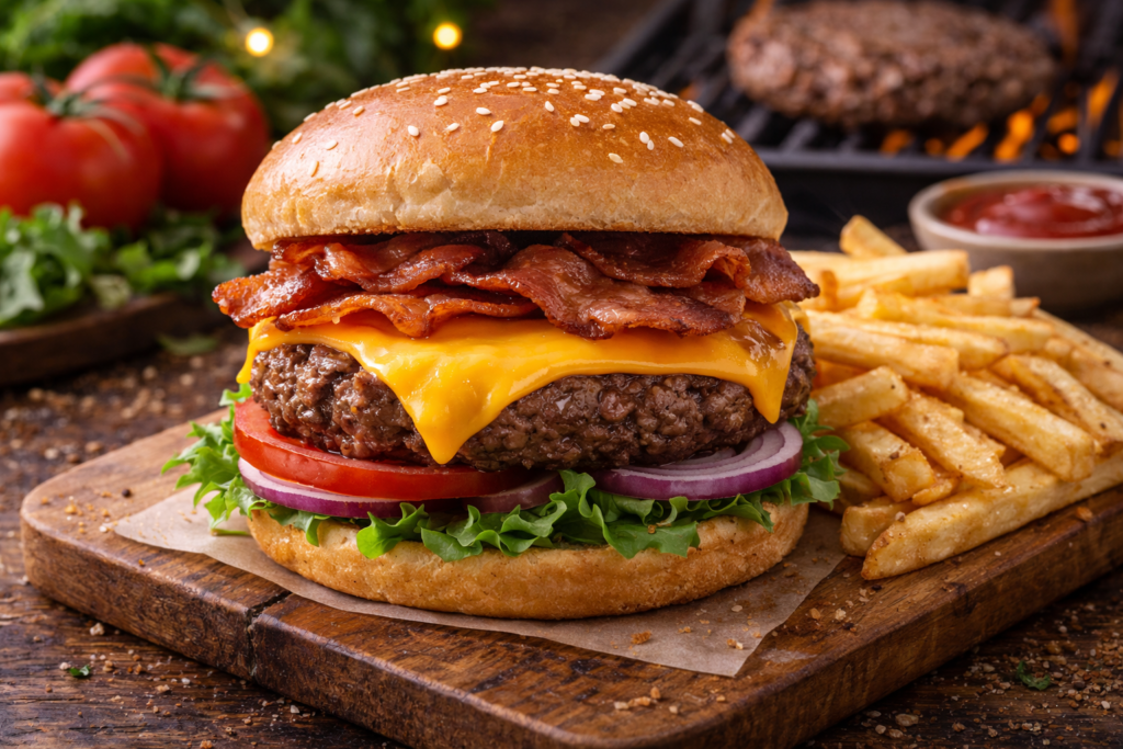 Homecooked Cheeseburger