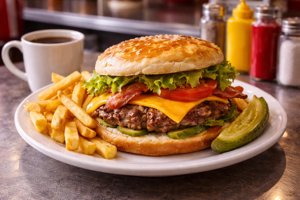Cheeseburger with Fries 
