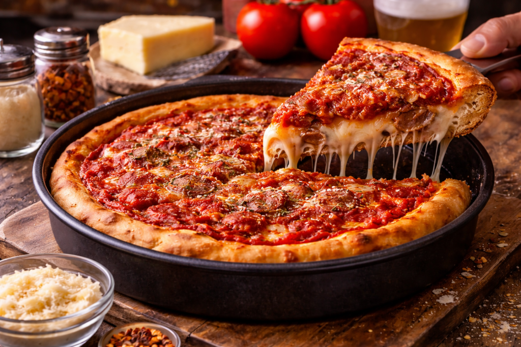 Chicago Deep Dish Pizza 