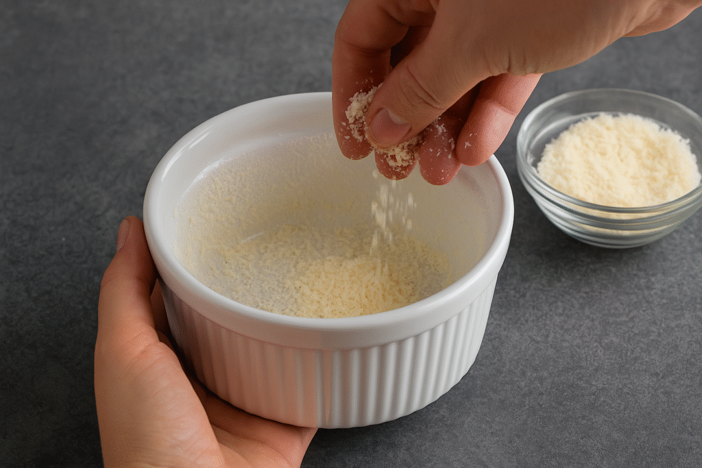 Dust Interior with grated parmesan