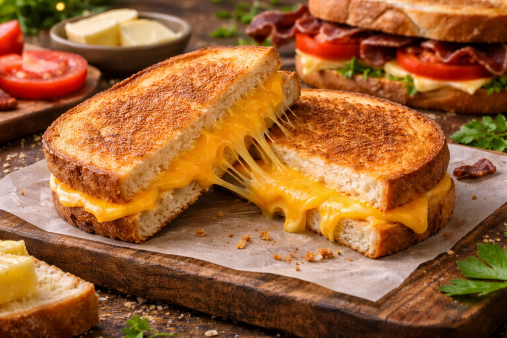 Homemade Cheeseburger 