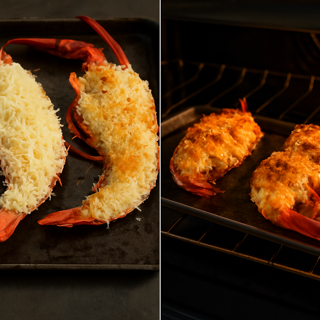Stuffed shells on baking sheets 