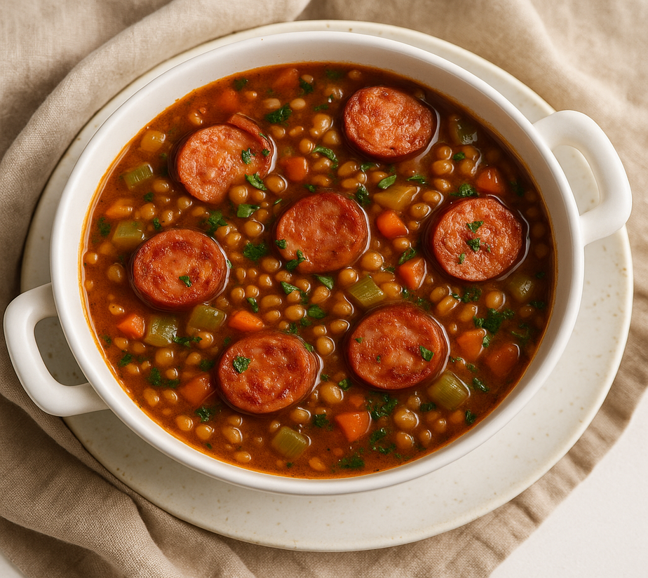 lentil and garlic soup