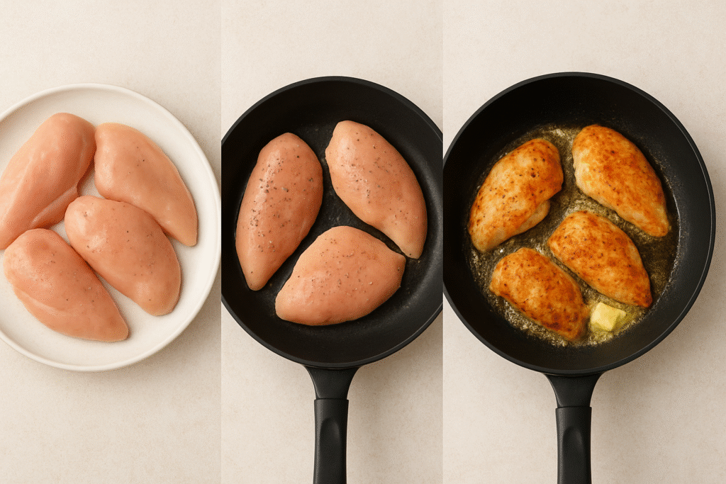 Deep fry the chicken 