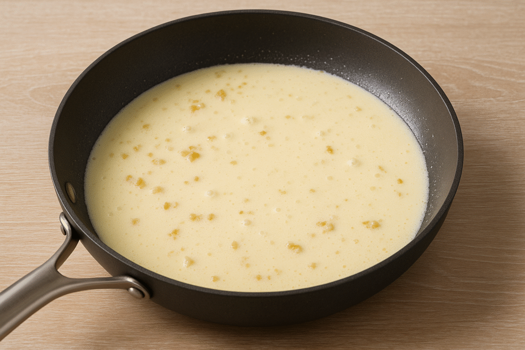 Cook Fettuccine in salted water 