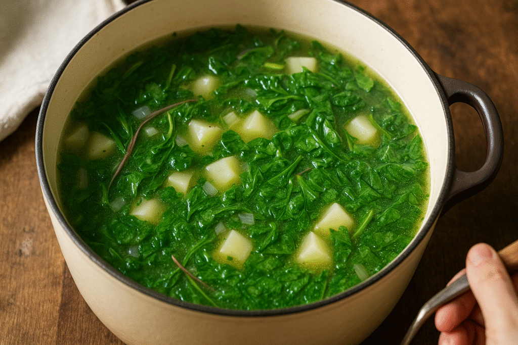 Cook Radish and vegetables 