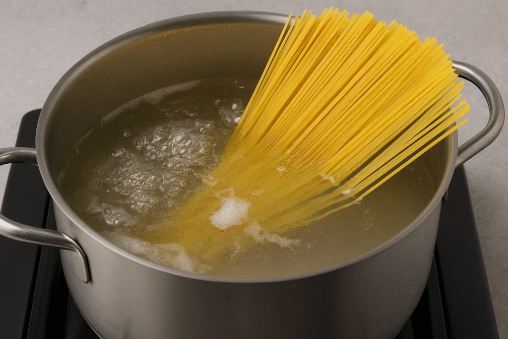 Boil Spaghetti  in salted water 