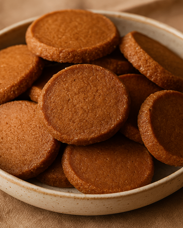 Vanilla brown butter sable cookies