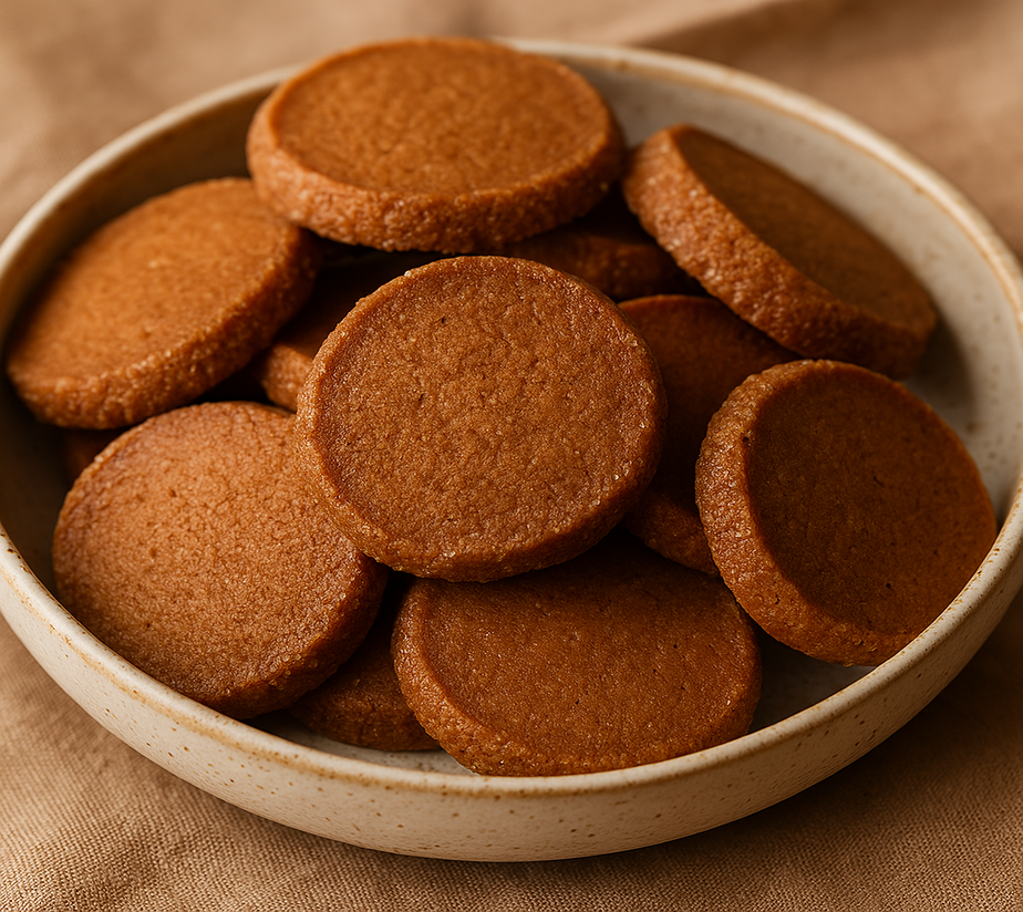 Vanilla brown butter sable cookies