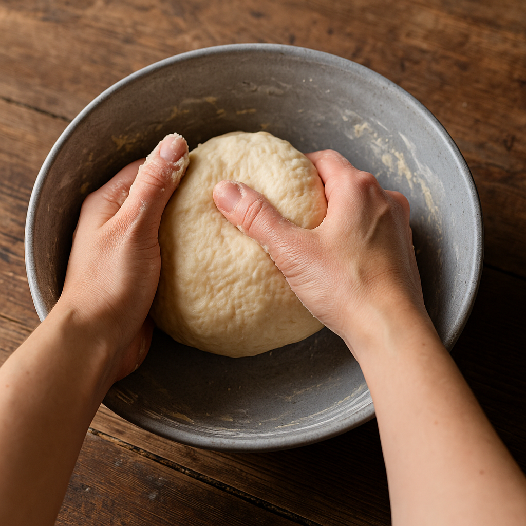 Bind dough 