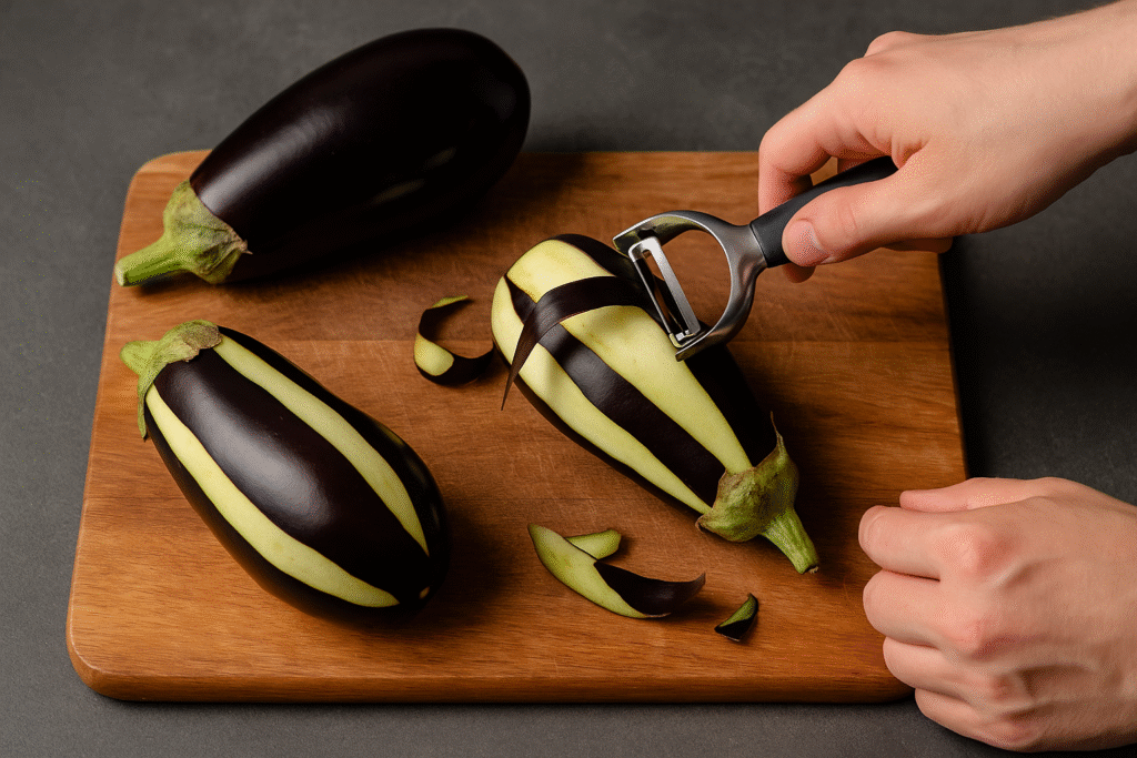 Peel Eggplant