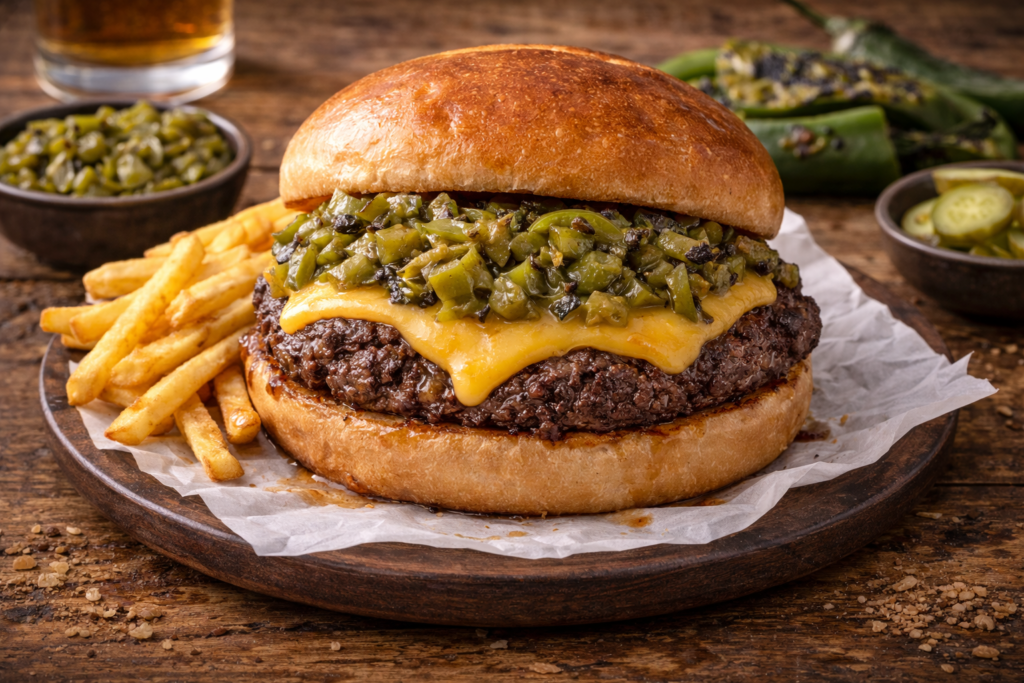 Green Chile Burger 