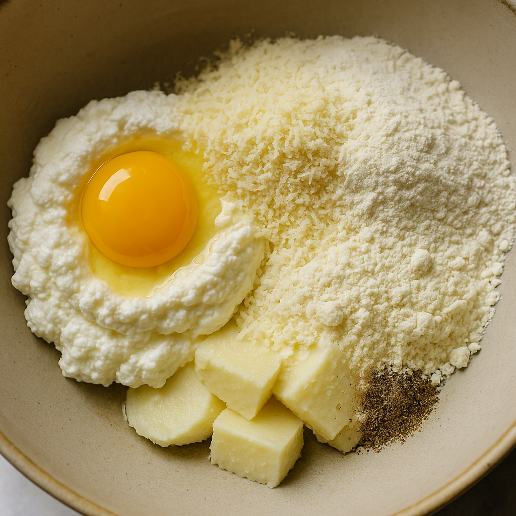 Ingredients for Ricotta Gnocchi 