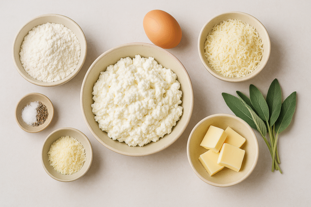 Ingredients for Ricotta