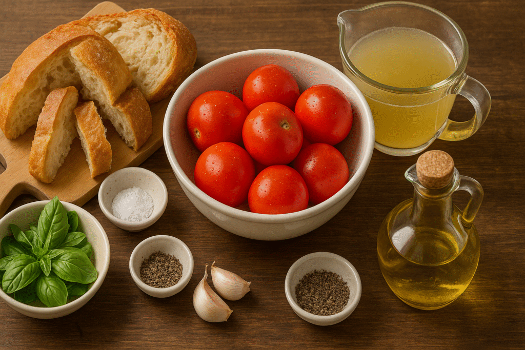 Ingredients for Pappa al Pomodoro