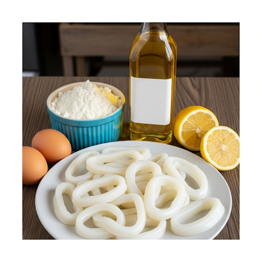 Ingredients for Calamares a la Romana