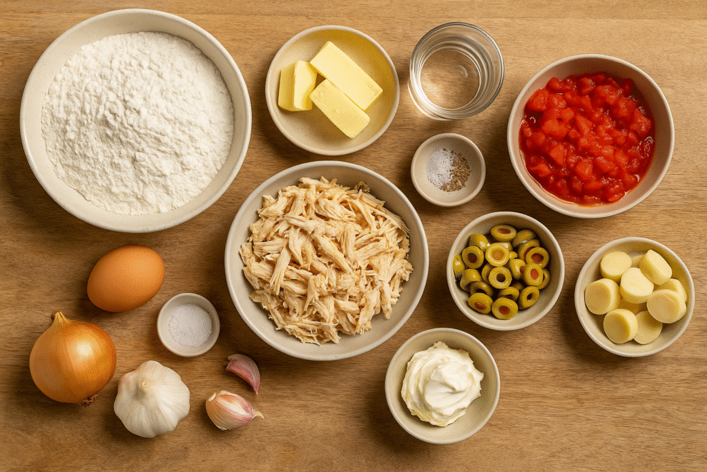 Ingredients for Empadao  