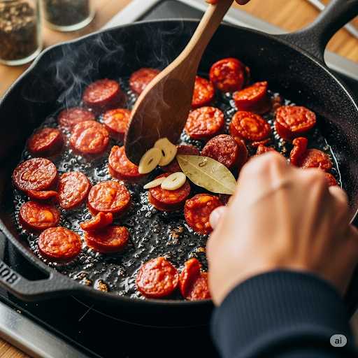 Use bay leaves and garlic 
