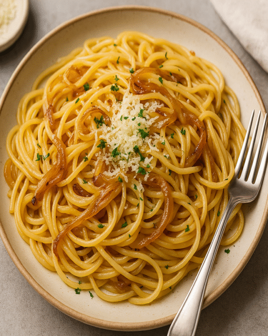 Onion pasta recipe