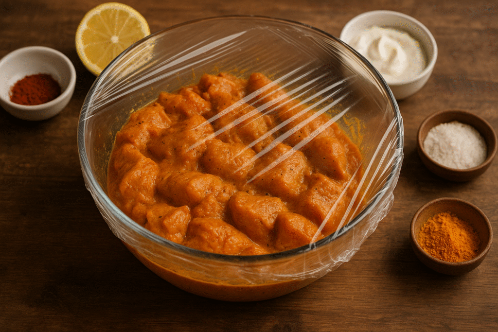 Wrap marinade chicken 