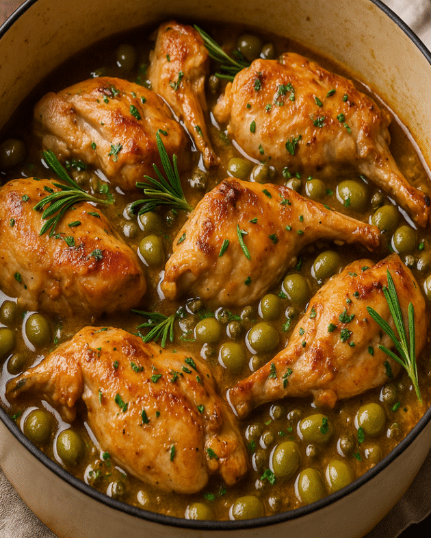 Rabbit Stew with Olives and Rosemary