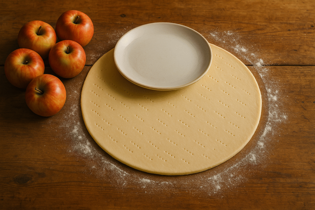 Roll and prick pastry 