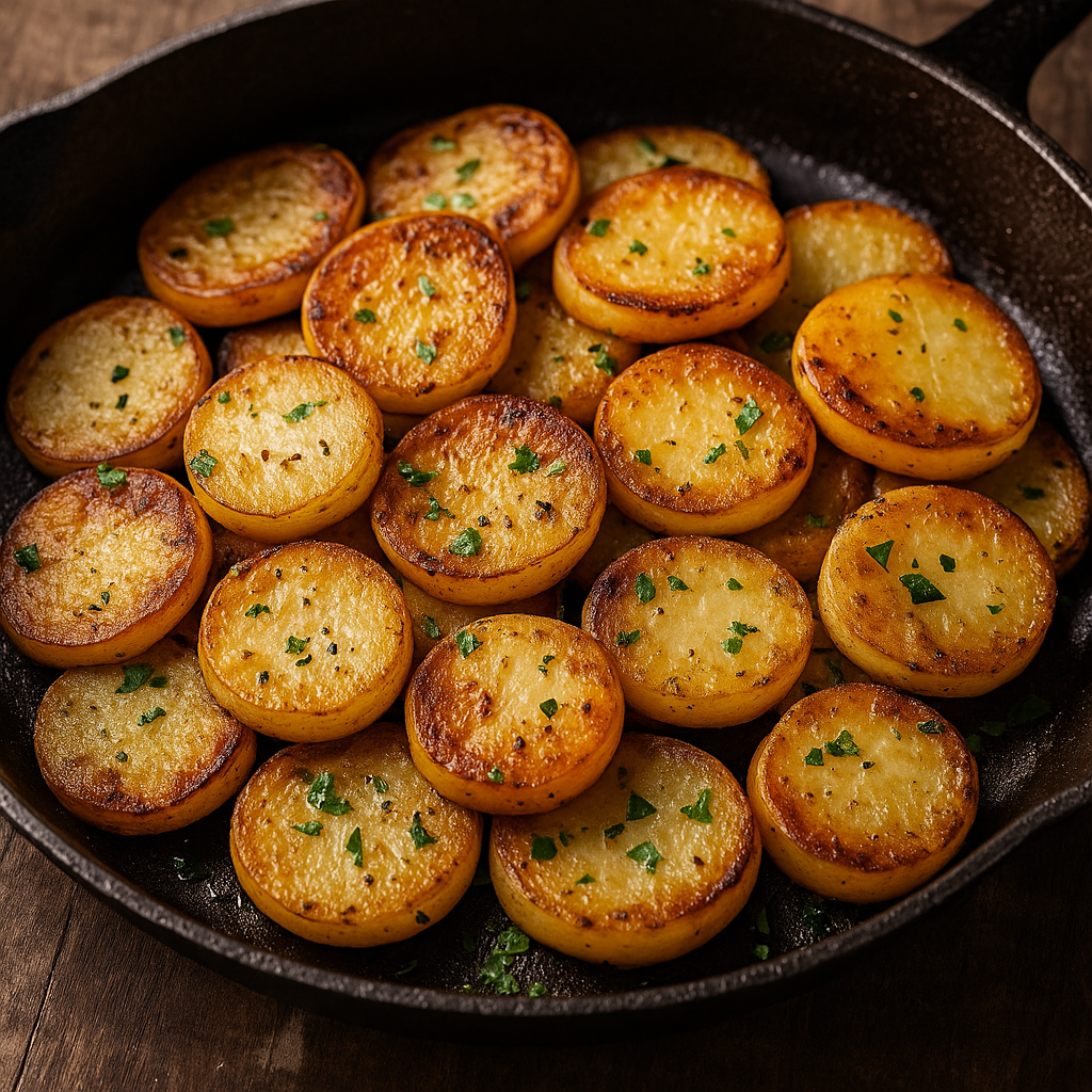 Sauté potatoes in medium flame 