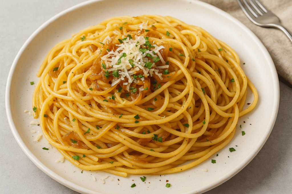 Serve with grated cheese 