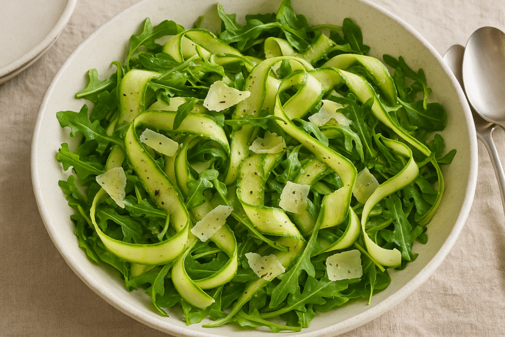 Drizzle dressing and toss 