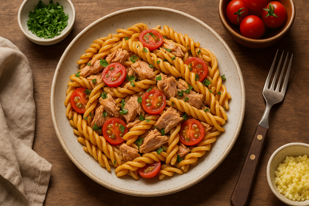 Preparation of Tuna Pasta 