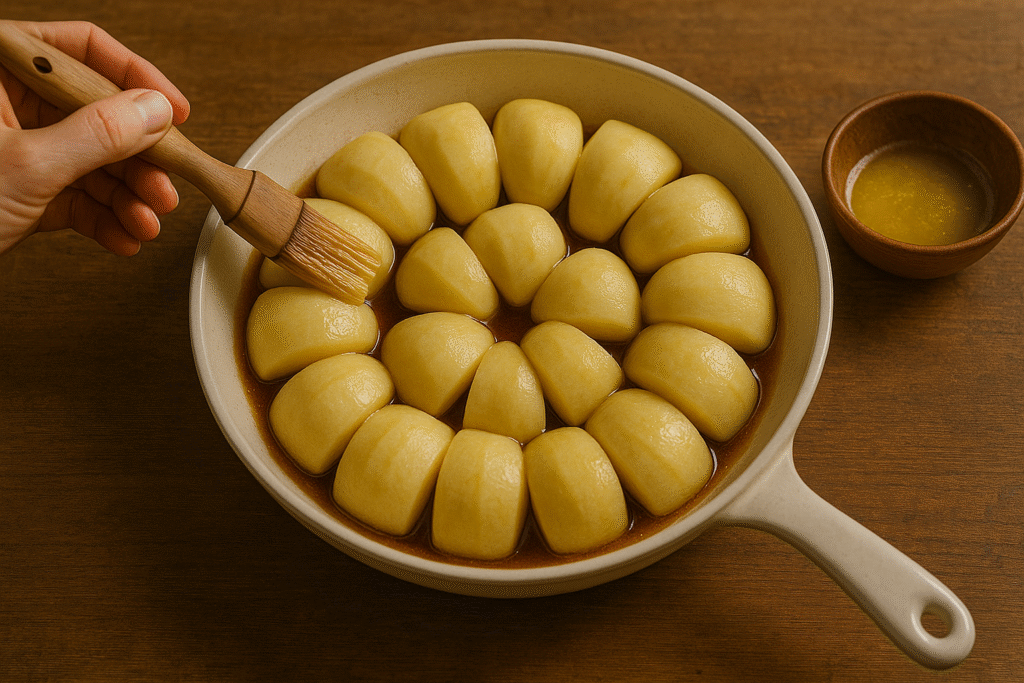Preparation of tartin tatin