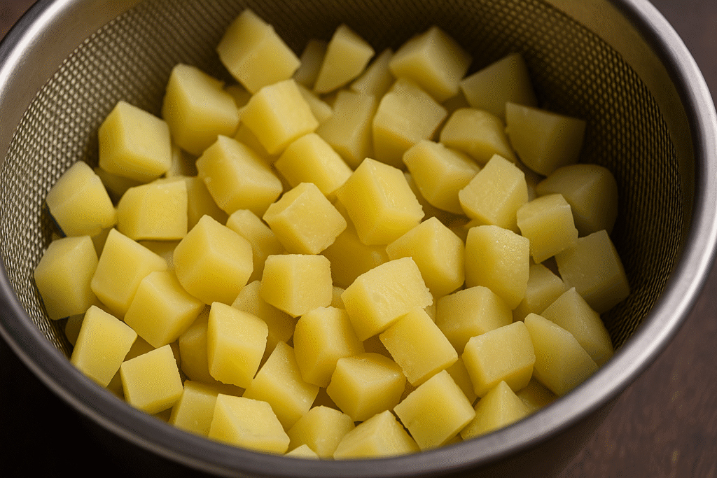 Boil and drain water 