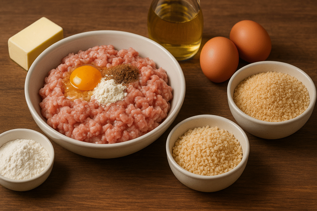 Ingredients for Karbonader 