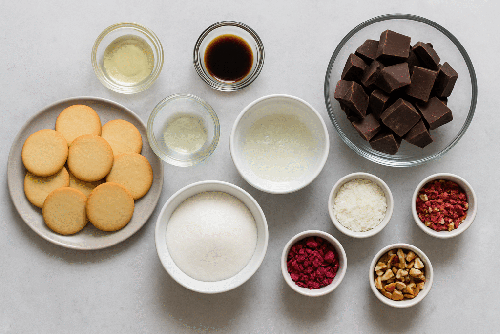 Ingredients for Flodeboller 