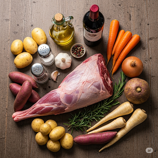 Ingredients for Lamb roast 