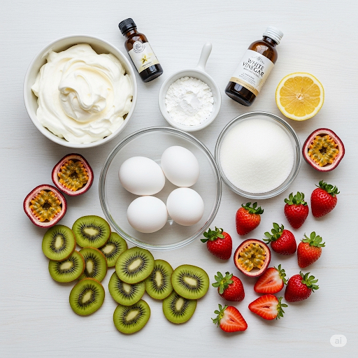 Ingredients for Pavlova 
