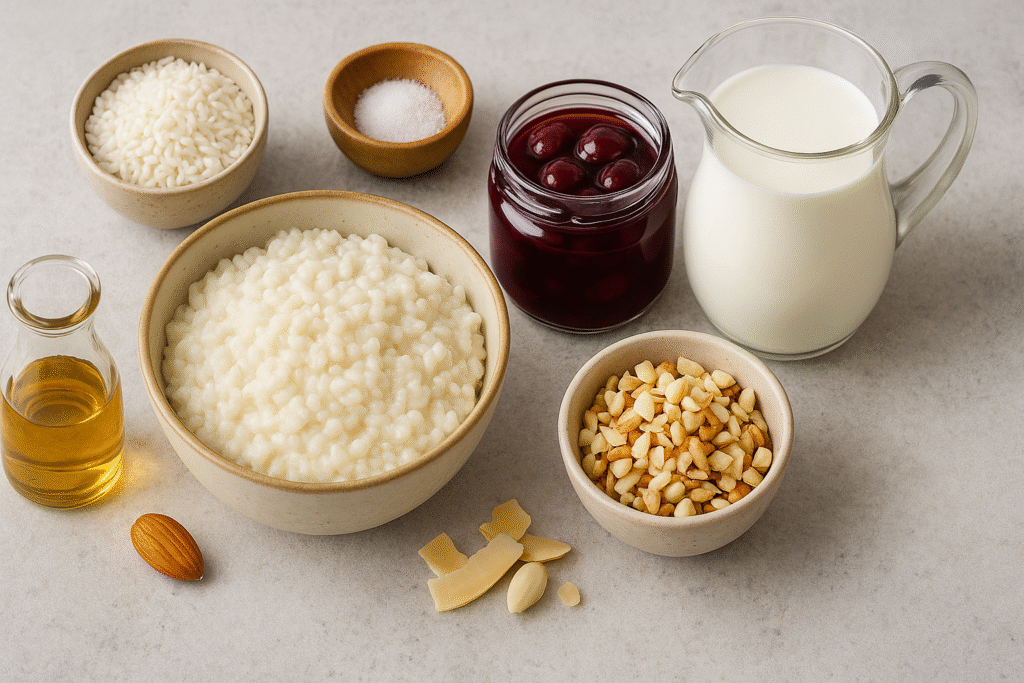 Ingredients for Risalmande 