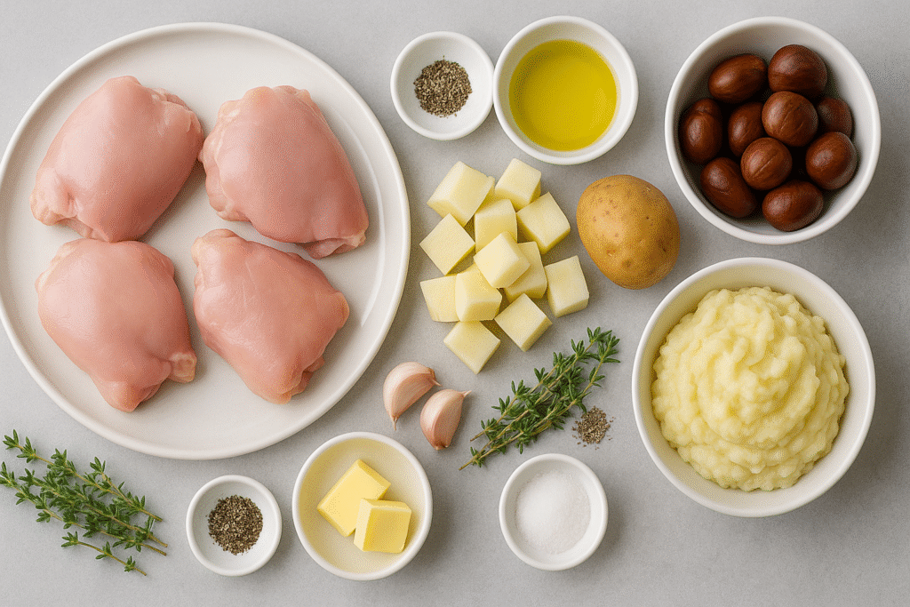 Ingredients for Sauteed chicken 