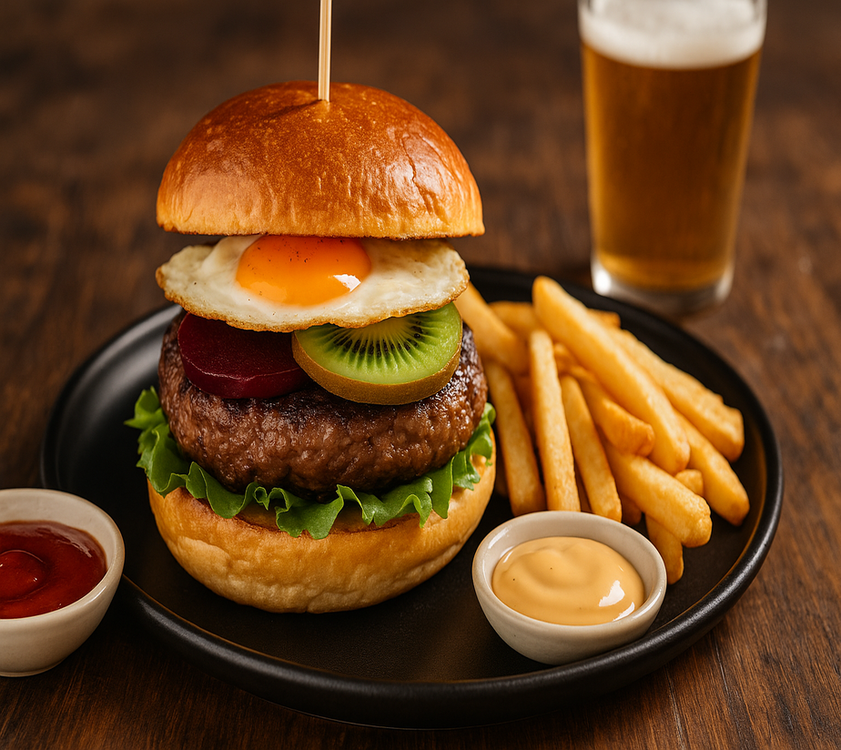 kiwi burger recipe
