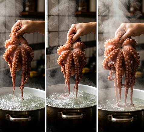 Tenderize octopus 