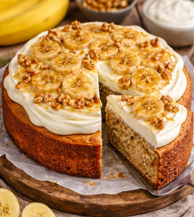 Banana Yoghurt Cake Recipe