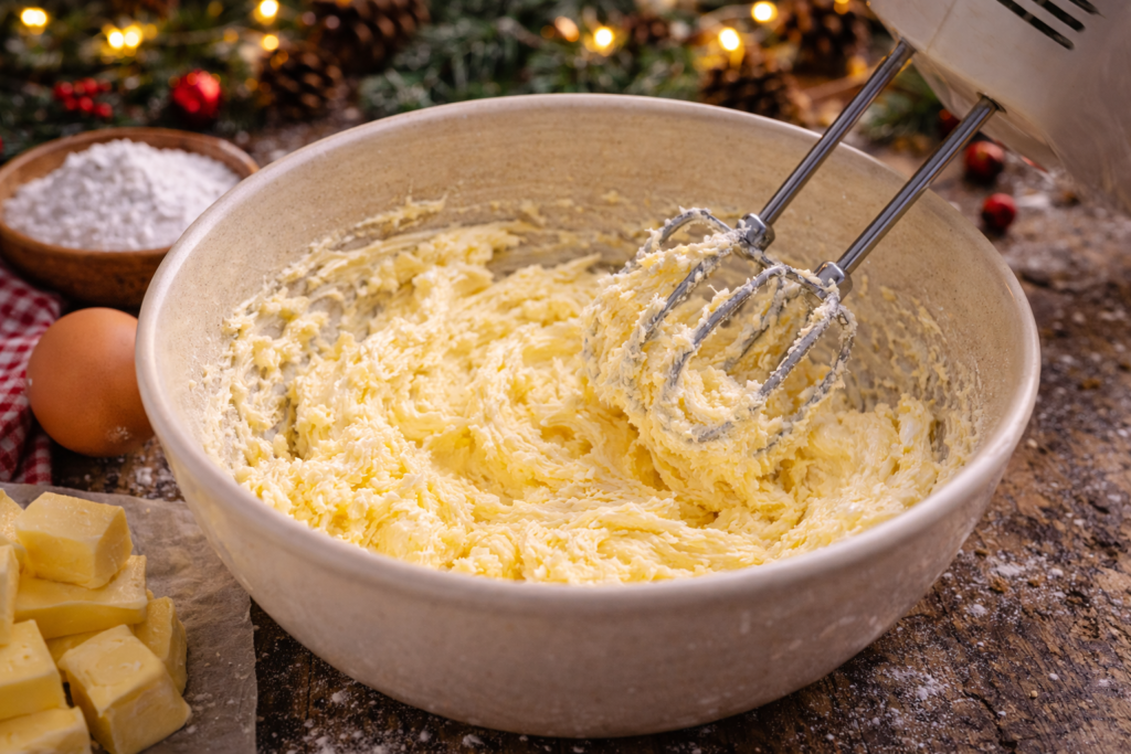 Mix Cream Butter & Sugar 