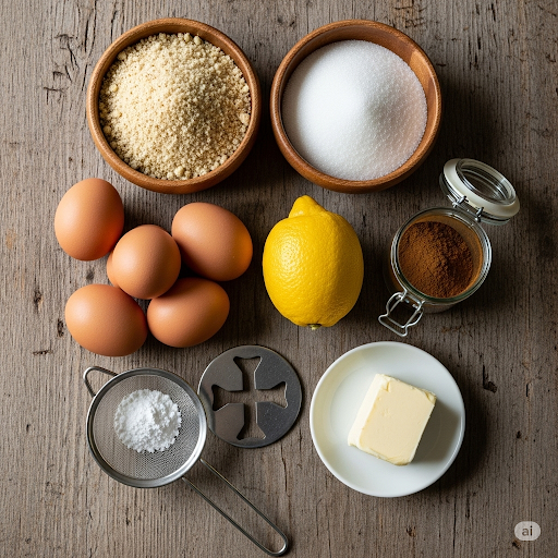 Ingredients  for Tarta de Santiago  