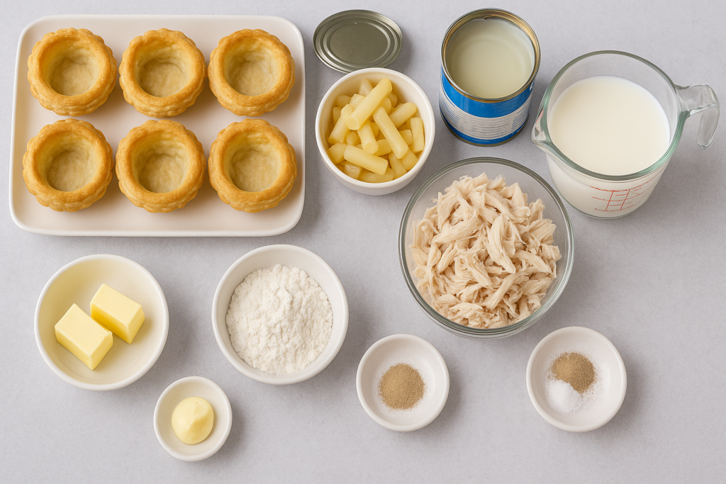 Ingredients for Tarteletter 