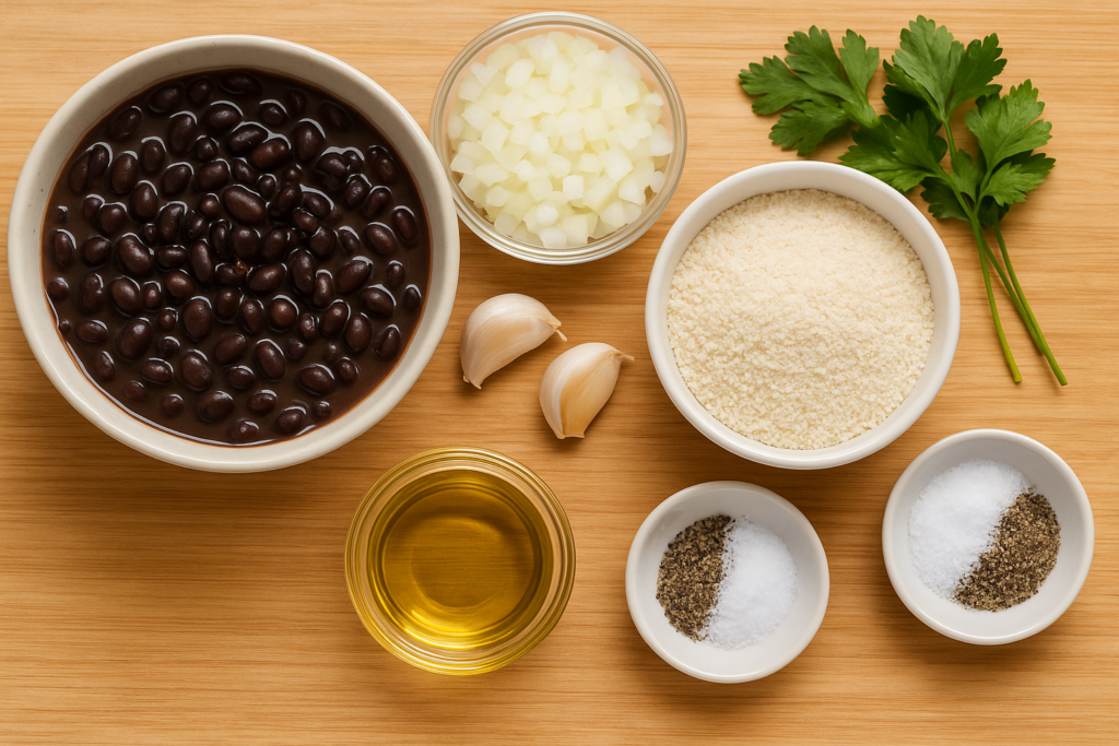 Ingredients for Tutu de Feijao 